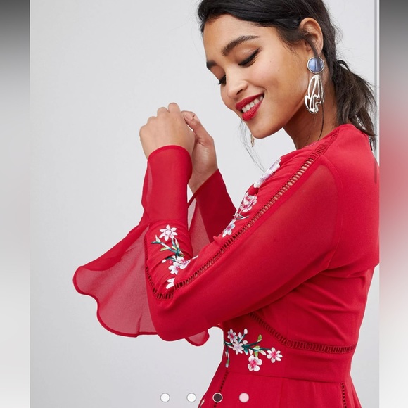 NWT ASOS DESIGN midi dress size 10 - Picture 2 of 8